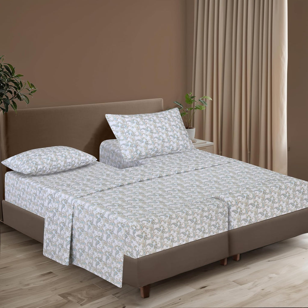 Zoyer 100% Cotton Sheets – Split King Size Percale Bedding, Cooling & Breathable, Durable with a Crisp, Soft & Comfortable Feel, 16" Deep P…