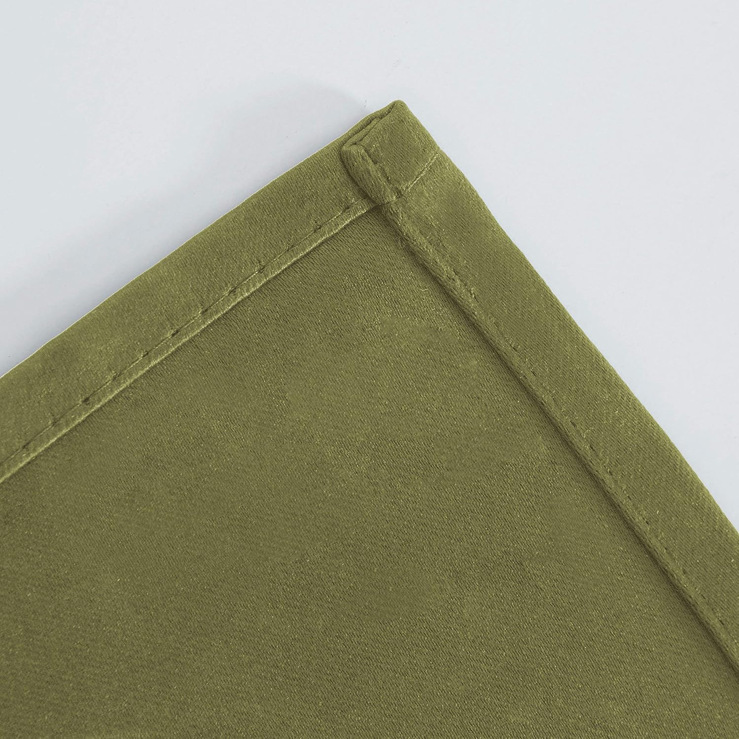 Lemomo Blackout Curtains 66 x 84 inch/Olive Green Curtains Set of 2 Panels/Thermal Insulated Room Darkening Bedroom Curtains 84 inch Green