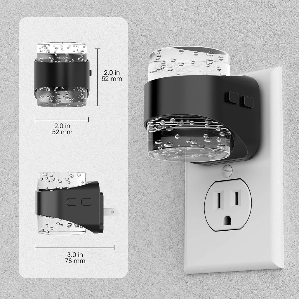 Briignite LED Night Light Plug into Wall[4 Pack] Dimmable Night Light with Bubble Design 3000K/4000K/5000K & 3 Brightness Levels for Baby…