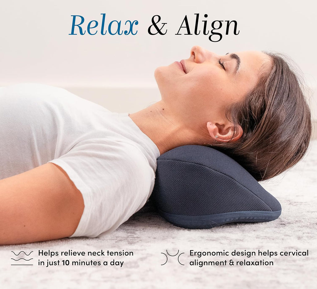 Halo Neck Stretch Pillow Supportive Cervical Comfort for, Posture Alignment, and Stress Reduction
