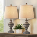 PARTPHONER Retro Table Lamps Set of 2, Bedside Lamp for Bedroom Rustic Farmhouse Table Lamps for Living Room, Vintage Nightstand Lamps…