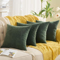 Gawamay Decorative Square Throw Pillow Covers 18"x18" Inch Set of 4, Super Soft Chenille Pillows Cover Pillowcase for Living Room Bedroom S…