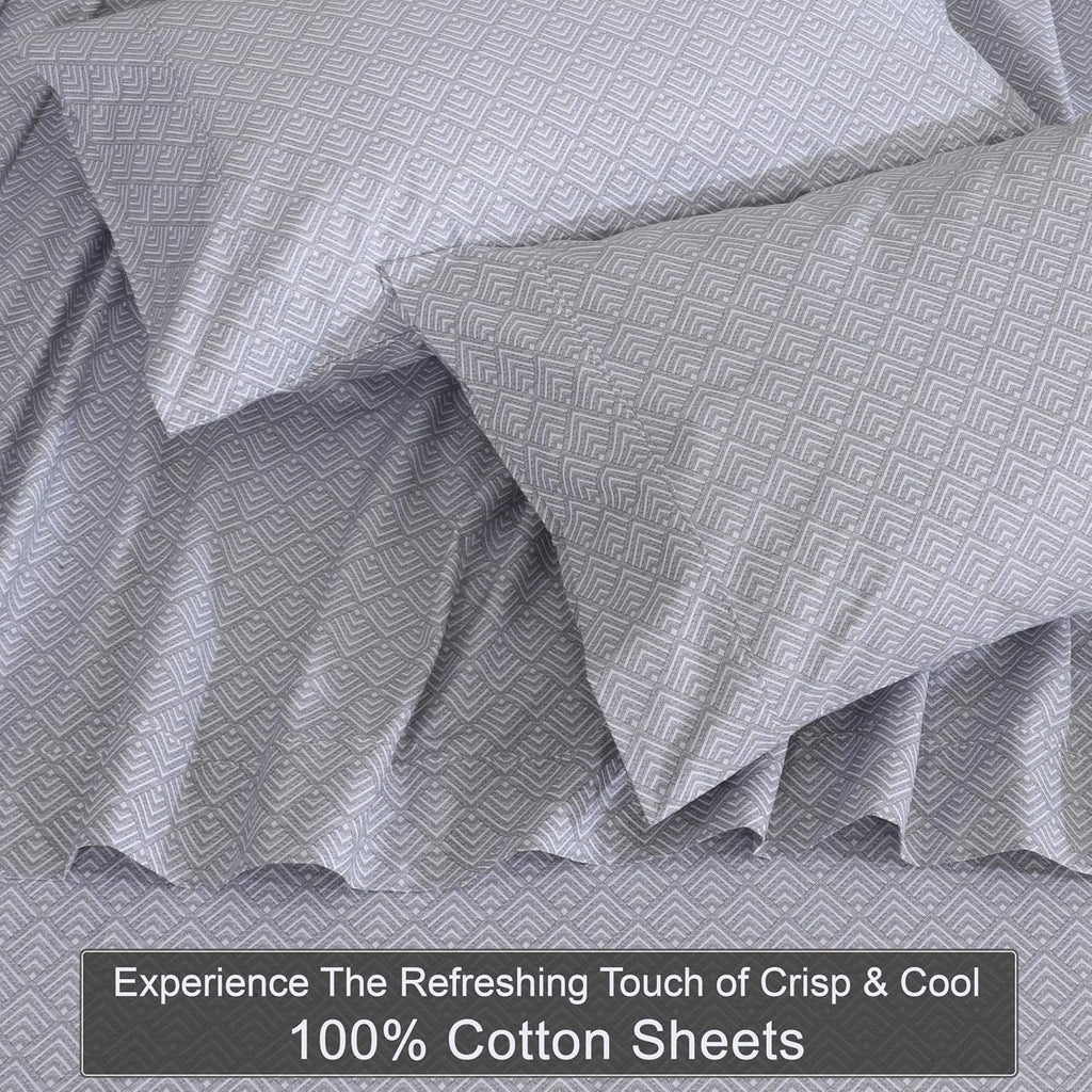 Zoyer 100% Cotton Sheets – Split King Size Percale Bedding, Cooling & Breathable, Durable with a Crisp, Soft & Comfortable Feel, 16" Deep P…