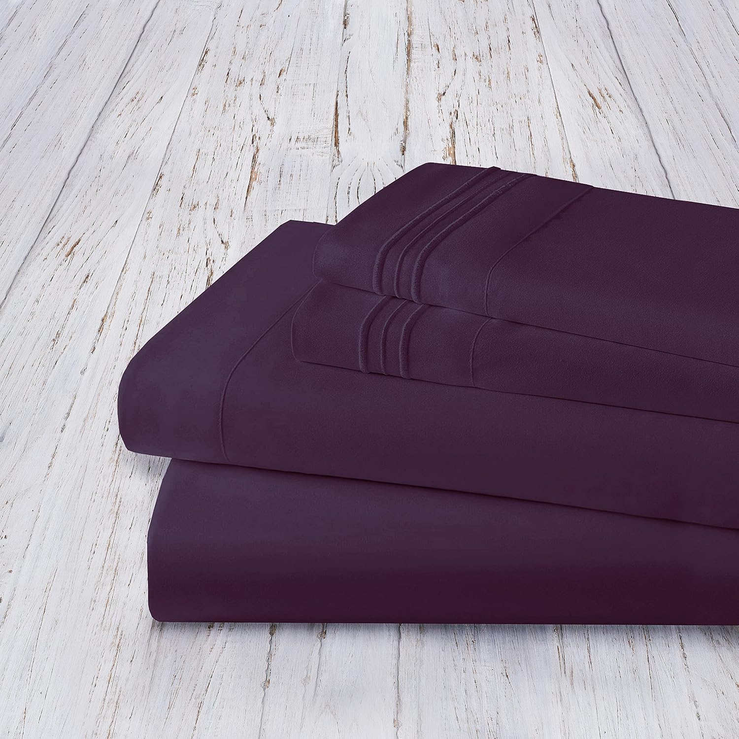 MocassiLuxuryBedding Mocassi Full Sheet Set - Luxury Hotel 1800 Premier Bedding Sheets & Pillowcases - Ultra Soft Breathable & Cooling Bed…
