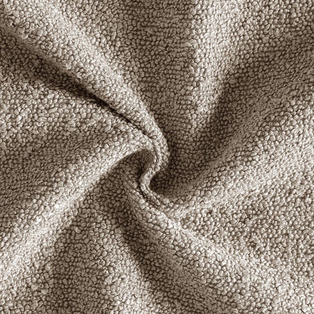 Miulee 20x20 Inch Decorative Pillow Covers for Couch Bed Set of 2 Textured Boucle Neutral Throw Pillow Covers Light Taupe Accent Solid Pill…