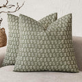 Foindtower Set of 2 Decorative Vintage Floral Print Throw Pillow Covers Neutral Modern Farmhouse Cushion Covers Boho Home Decor for Sofa…