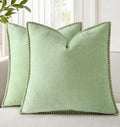 decorUhome Summer Chenille Soft Cozy Throw Pillow Covers 20x20 Set of 2, Modern Farmhouse Boho Velvet Decorative Pillow Cases with Stitched…