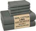 Casa Platino Queen Sized Sheets – 6 Piece Queen Size Sheets Set, Soft & Breathable, with 15 Inch Deep Pocket Fitted Sheet, Cozy Cooling…