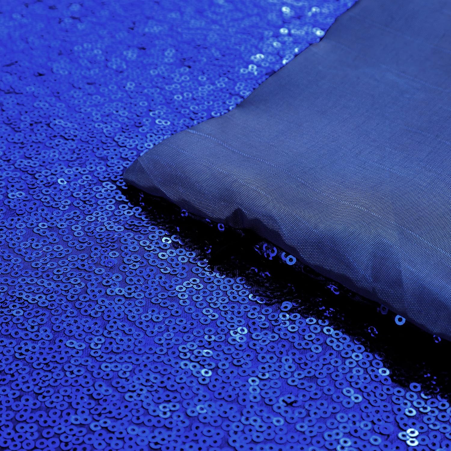 uxcell 2 Pcs Dark Blue Sequin Throw Pillow Covers, Shiny Sparkling Comfy Satin Sequin Cushion Covers, Decorative Pillowcases for…