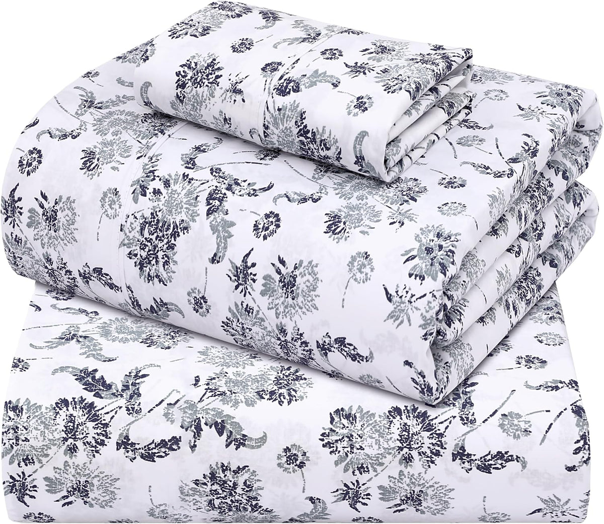Zoyer 100% Cotton Sheets – Twin Size Percale Bedding, Cooling & Breathable, Durable with a Crisp, Soft & Comfortable Feel, 16" Deep Pocket,…