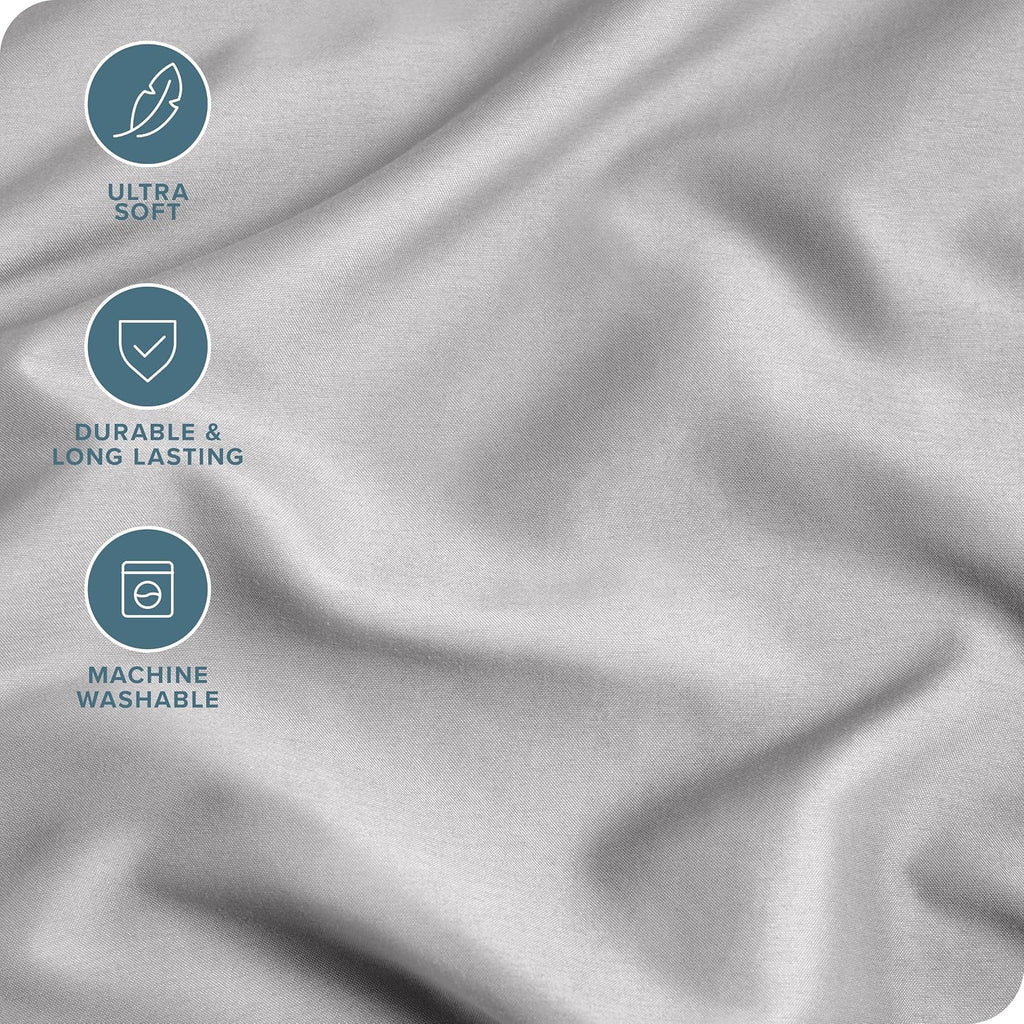 BareHome Bare Home Microfiber Pillow Cases - Queen Size Set of 2 - Cooling Pillowcases - Double Brushed - easy maintenance - Envelope…