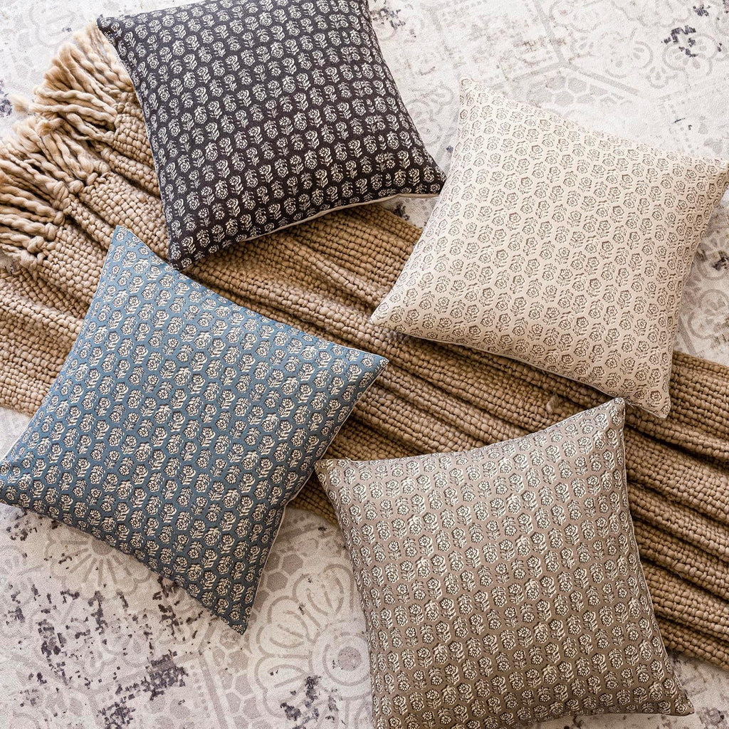 Foindtower Set of 2 Decorative Vintage Floral Print Throw Pillow Covers Neutral Modern Farmhouse Cushion Covers Boho Home Decor for Sofa…