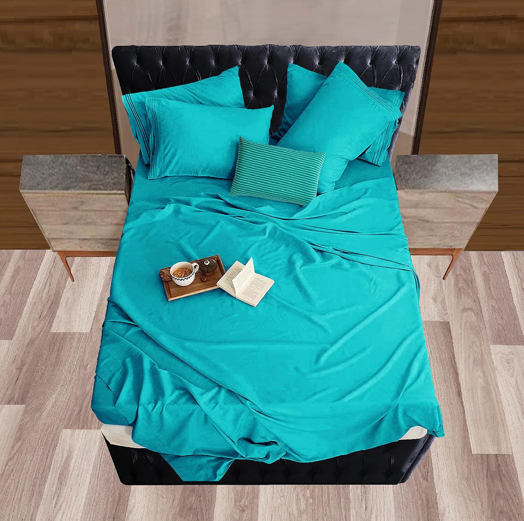 MocassiLuxuryBedding Mocassi Bed Sheet Set - Luxury Hotel 1800 Premier Bedding Sheets & Pillowcases - Ultra Soft Breathable & Cooling Bed S…
