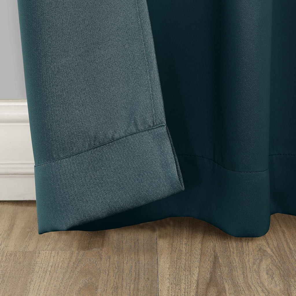 Sun Zero Easton Extra-Wide Blackout Grommet Sliding Patio Door Curtain Panel 100.00" x 84.00"