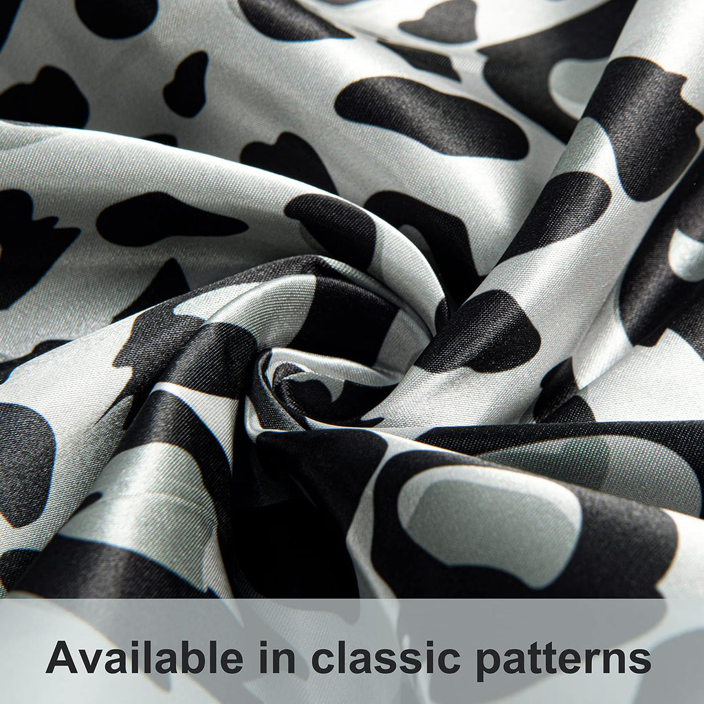 Ntbay 2 Pack Satin Standard Pillowcases for Hair and Skin, Luxurious and Silky Leopard Printed Pillow Cases with Envelope Closure, 20x26 In…