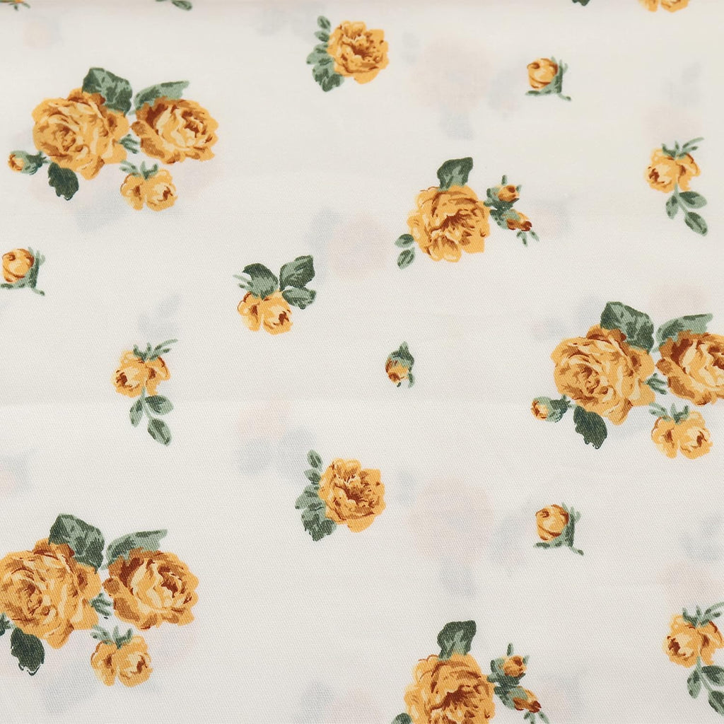 Wbycotbed 2-Piece Cotton Pillowcase Set Queen Size, Floral Printed Hotel Quality Pillow Protectors 20" x 30" 20 Inch Cotton