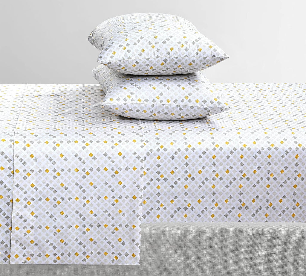 Featherstitchnewyork Feather & Stitch Softest 100% Cotton Sheets, 300 Thread Count Percale Weave Bedding, 16" Deep Pocket, Cooling Sheets,…