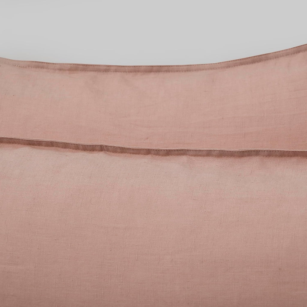 Chuffed Linen Pillowcases 2 Pack 100% Linen Standard Pillow Cases, Breathable and Cooling Washed Pillowshams with Zipper Closure, 20x26 Inc…