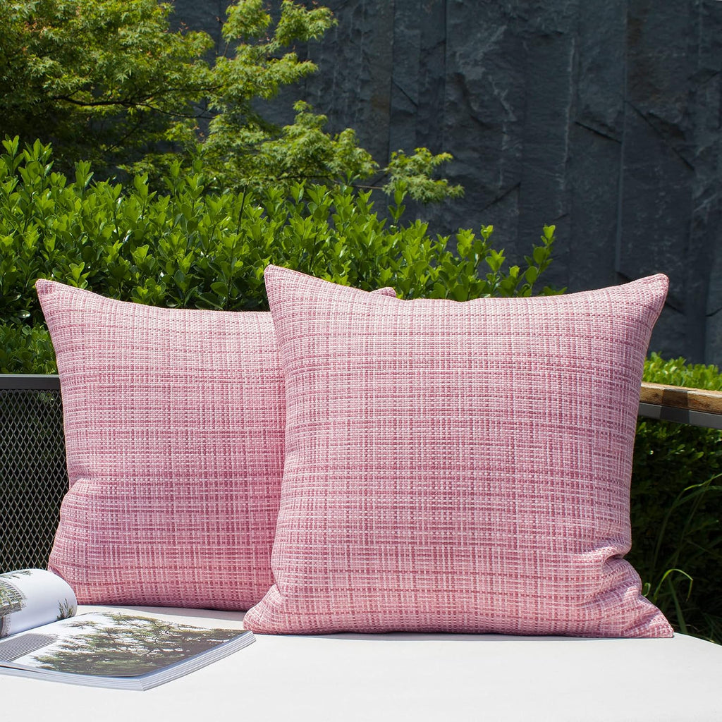 Kevin Textile Pack of 2 Decorative Outdoor Waterproof Pillow Covers Valentines Day Garden Cushion Sham Throw Pillowcase Shell for Patio…