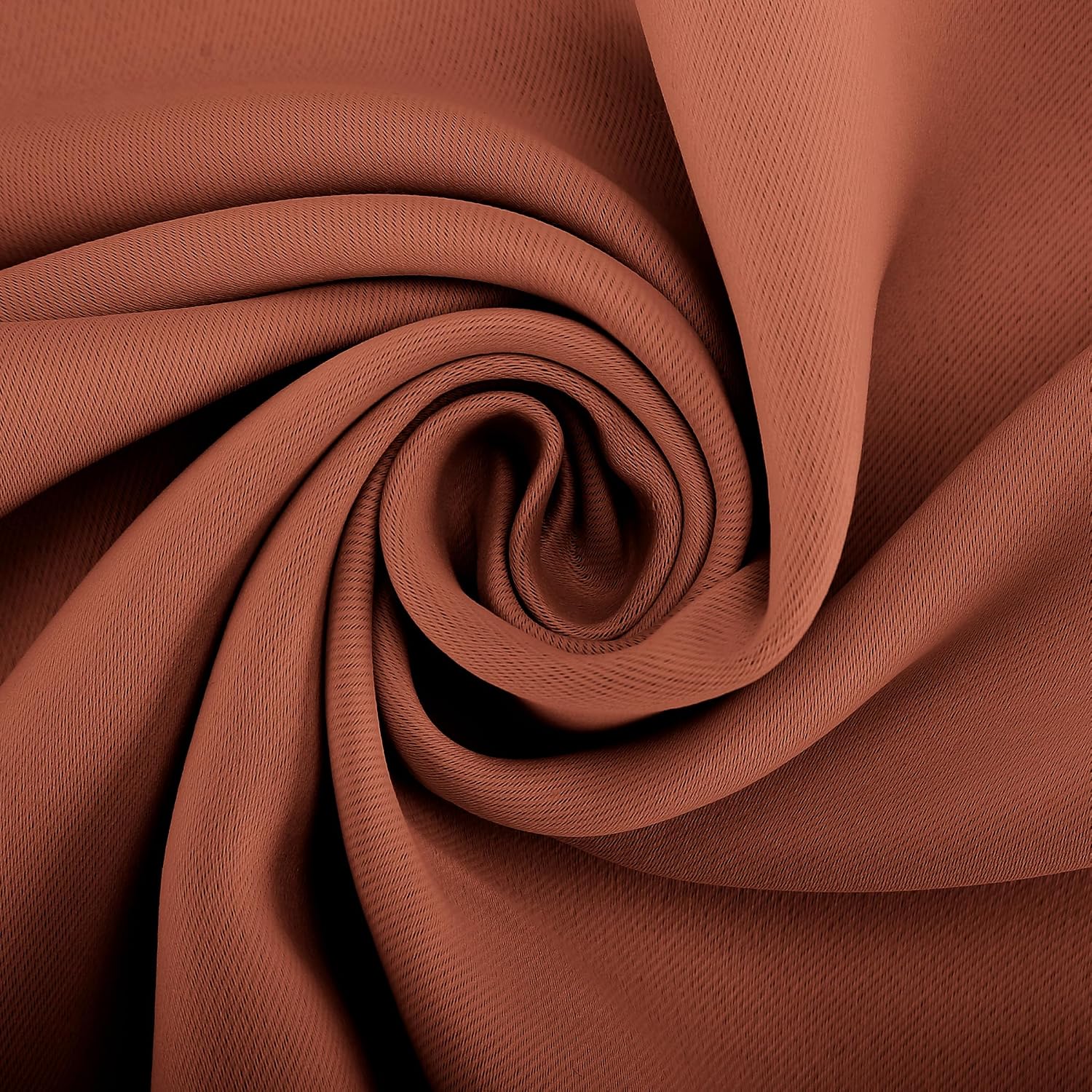 Sun Zero Easton Energy Saving Blackout Grommet Curtain Panel, 40" x 63", Terracotta Orange