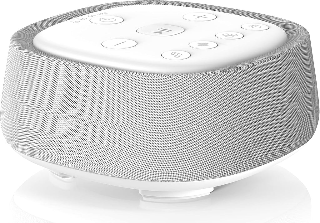 Wobrikosee Rechargeable White Noise Machine with 28 Smoothing Sounds, Portable Sound Machine for Baby Kids Adult Sleeping, Auto-Off Timer,…