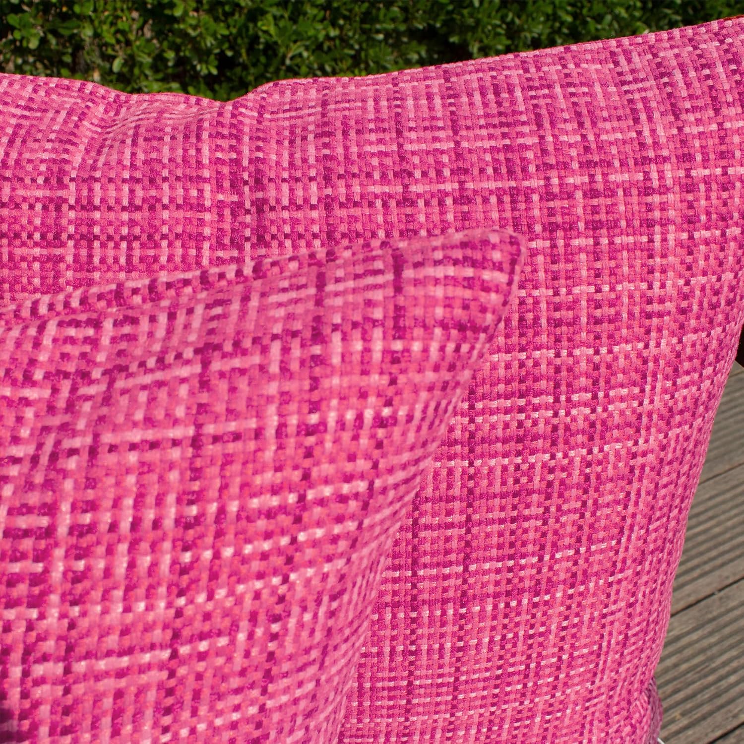 Kevin Textile Pack of 2 Decorative Outdoor Waterproof Throw Pillow Covers Lumbar Pillowcases Modern Cushion Cases for Patio Couch Bench…