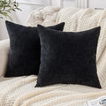 Gawamay Decorative Square Throw Pillow Covers 18"x18" Inch Set of 2, Super Soft Chenille Pillows Farmhouse Fall Pillowcase for Living Room…