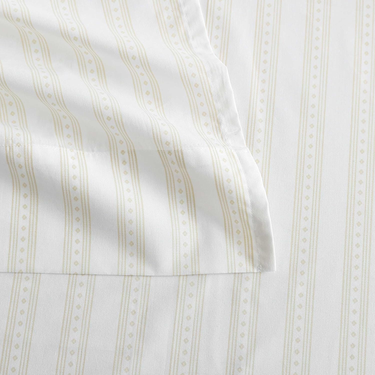 MarthaStewart Martha Stewart - Queen Size Sheets Set, Crisp & Tailored Cooling Sheets with a Smooth Cotton Percale Lightweight Feel - Bed S…
