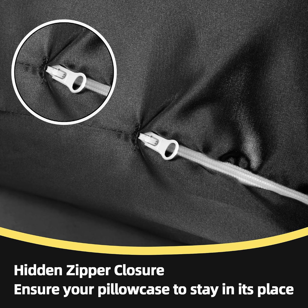 Balapet Silky Satin Pregnancy Pillow Cover (ONLY Pillowcase), C Shaped Large Luxurious Smooth Maternity Pillow Cover with Hidden Zip, Soft…