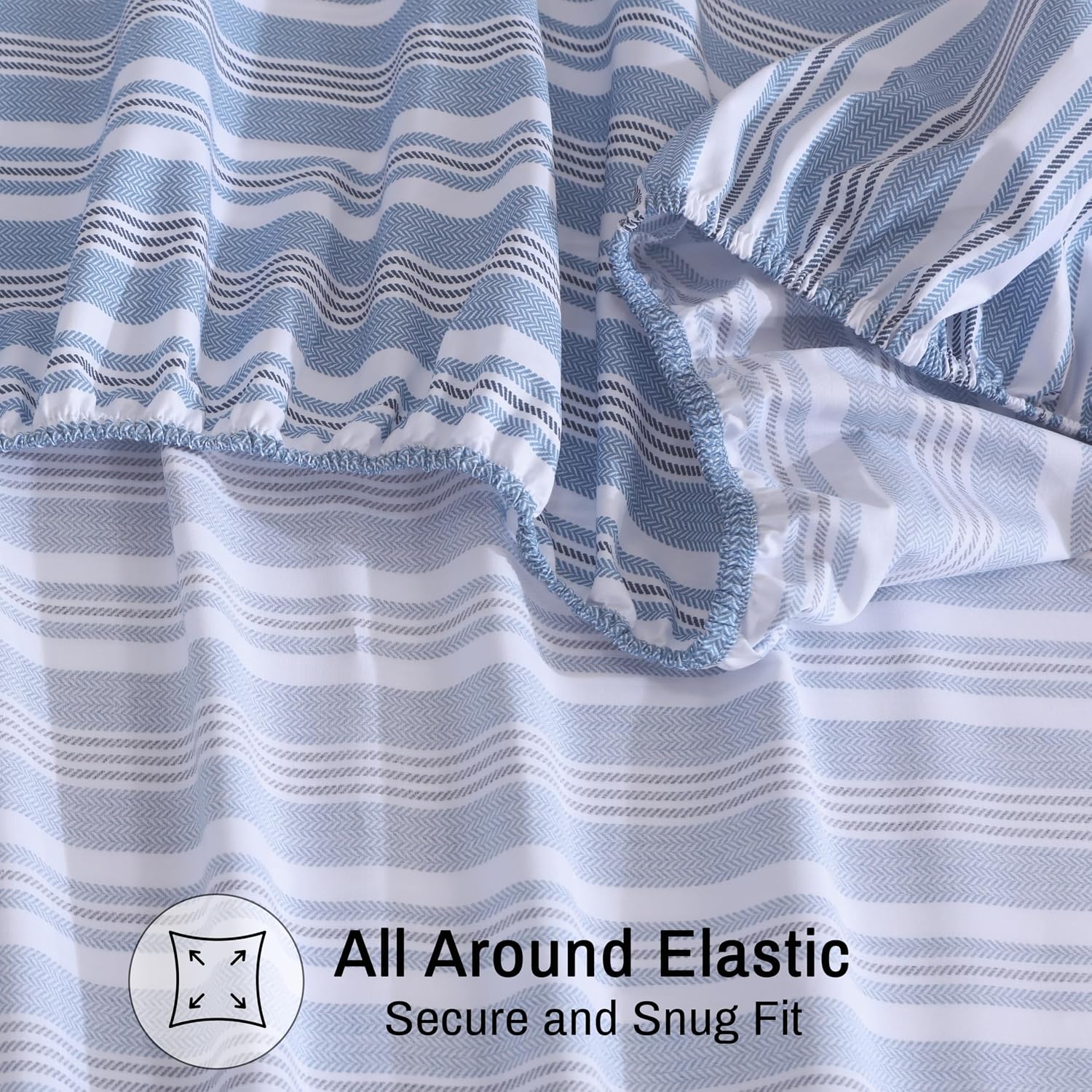 Zoyer 100% Cotton Sheets – Full Size Percale Bedding, Cooling & Breathable, Durable with a Crisp, Soft & Comfortable Feel, 16" Deep Pocket,…