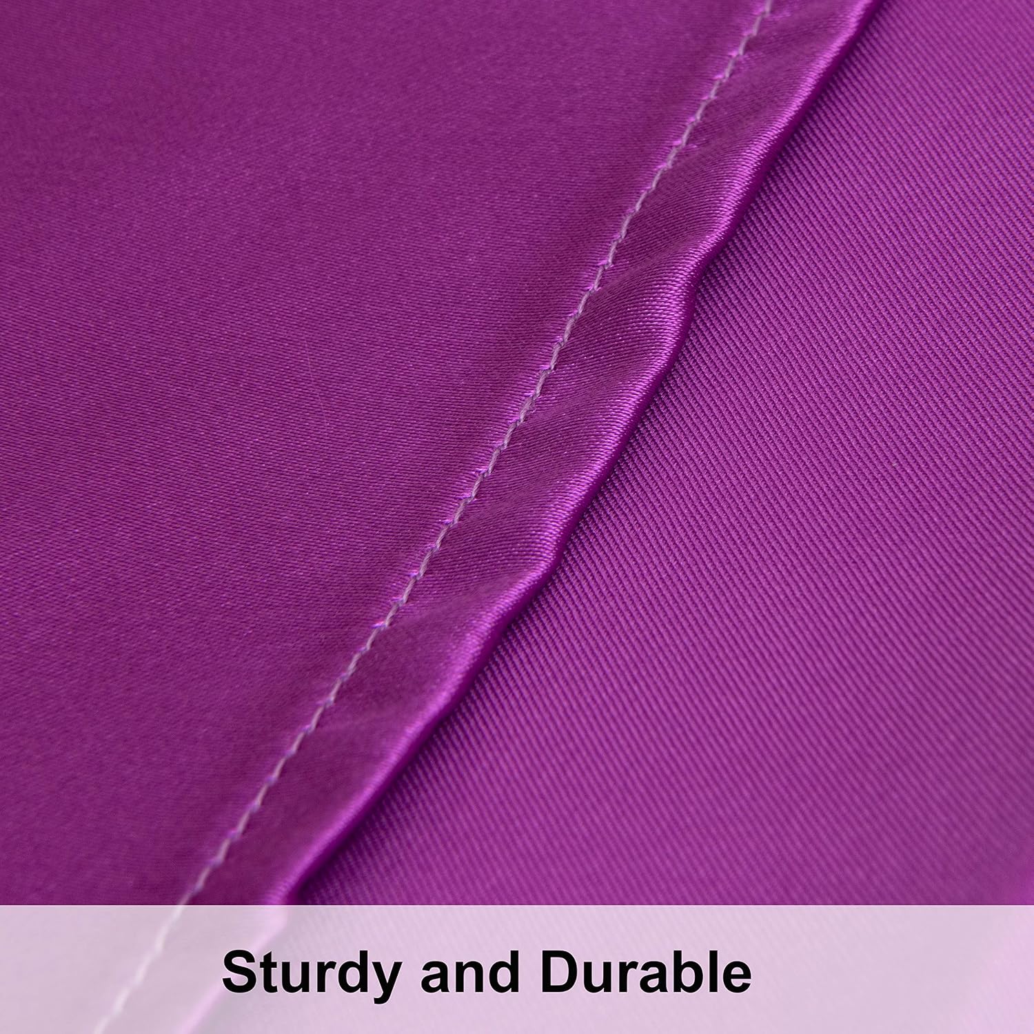 Ntbay 12 Pack Satin Queen Pillowcases for Hair and Skin, Luxurious and Silky Pillow Cases with Envelope Closure, 20 x 30 Inches, Purple 12…