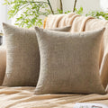 Gawamay Set of 2 Soft Textured Chenille Throw Pillow Covers 20x20 Inch (50x50 CM), Decorative Pillowcases Cushion Covers for Farmhouse Home…