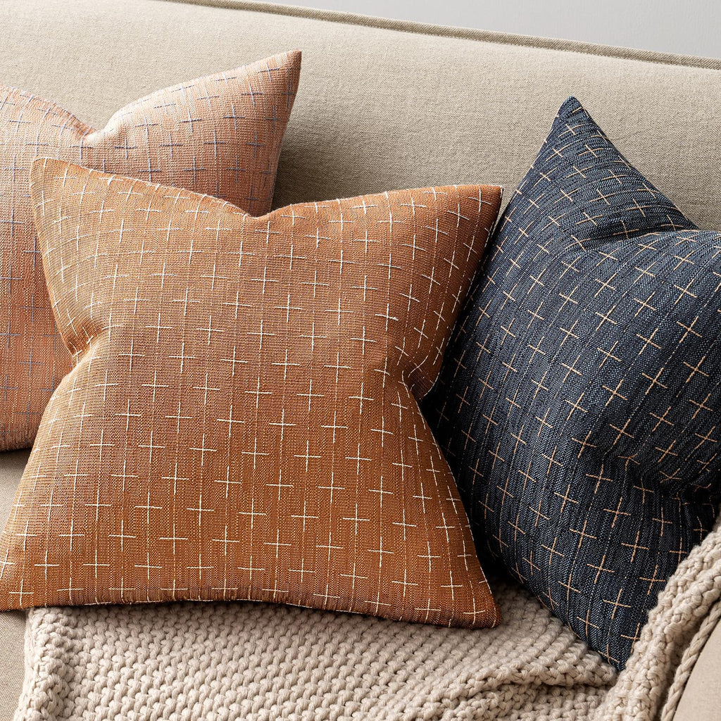MIULEE Pack of 2 Decorative Burlap Linen Throw Pillow Covers Farmhouse Pillowcases Modern Rustic Woven Textured Cushion Cover for Sofa…