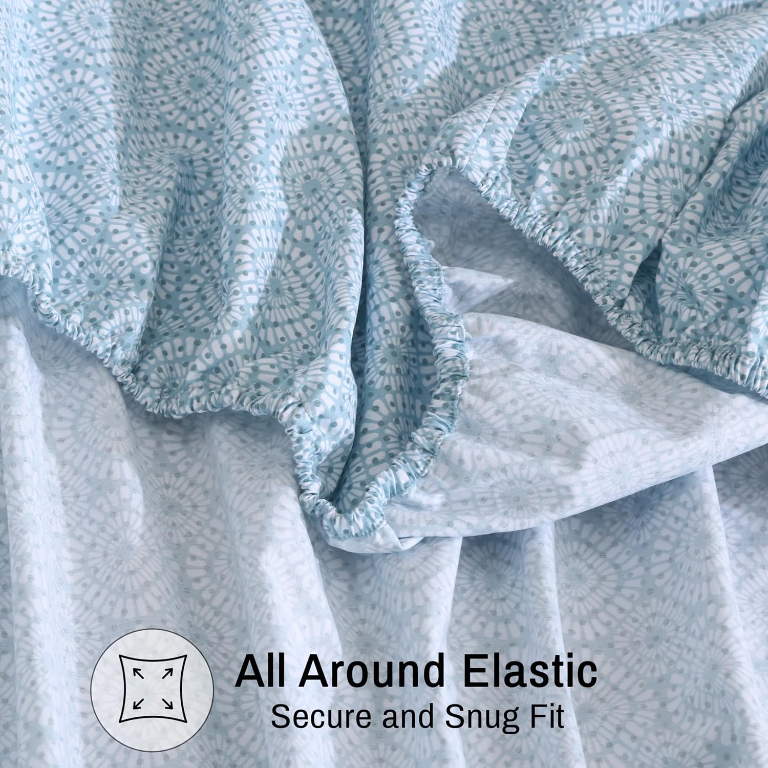 Zoyer 100% Cotton Sheets – California King Percale Bedding, Cooling & Breathable, Durable with a Crisp, Soft & Comfortable Feel, 14" Deep P…