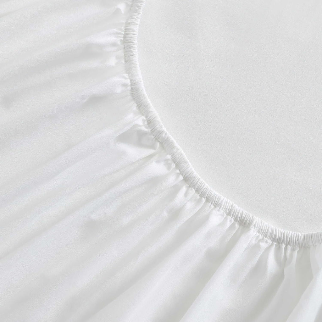 MarthaStewart Martha Stewart - Twin Size Sheets Set, Crisp & Tailored Cooling Sheets with a Smooth Cotton Percale Lightweight Feel - Bed Sh…