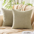 Gawamay Set of 2 Soft Textured Chenille Throw Pillow Covers 16x16 Inch (40x40 CM), Decorative Pillowcases Cushion Covers for Farmhouse Home…