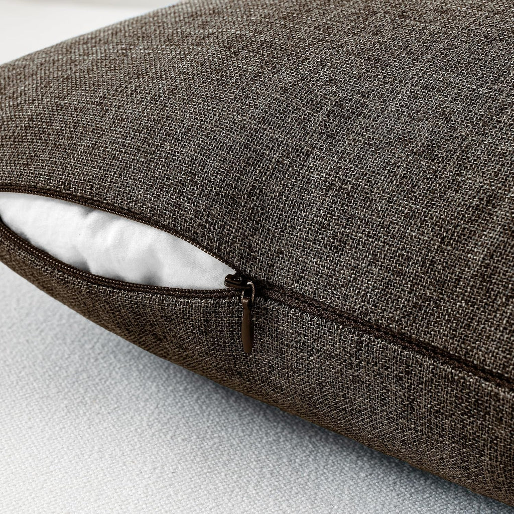MIULEE Pack of 2 Decorative Linen Burlap Pillow Covers Farmhouse Boho Accent Pillowcases Home Decor for Couch Sofa Bedroom Living Room…
