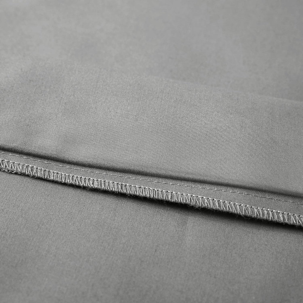 Leeden Body Pillow Cover, 100% Cotton 800 Thread Count 21 * 54 Breathable Long Pillow Protector Case w/No Zipper, Light Grey Cotton Grey