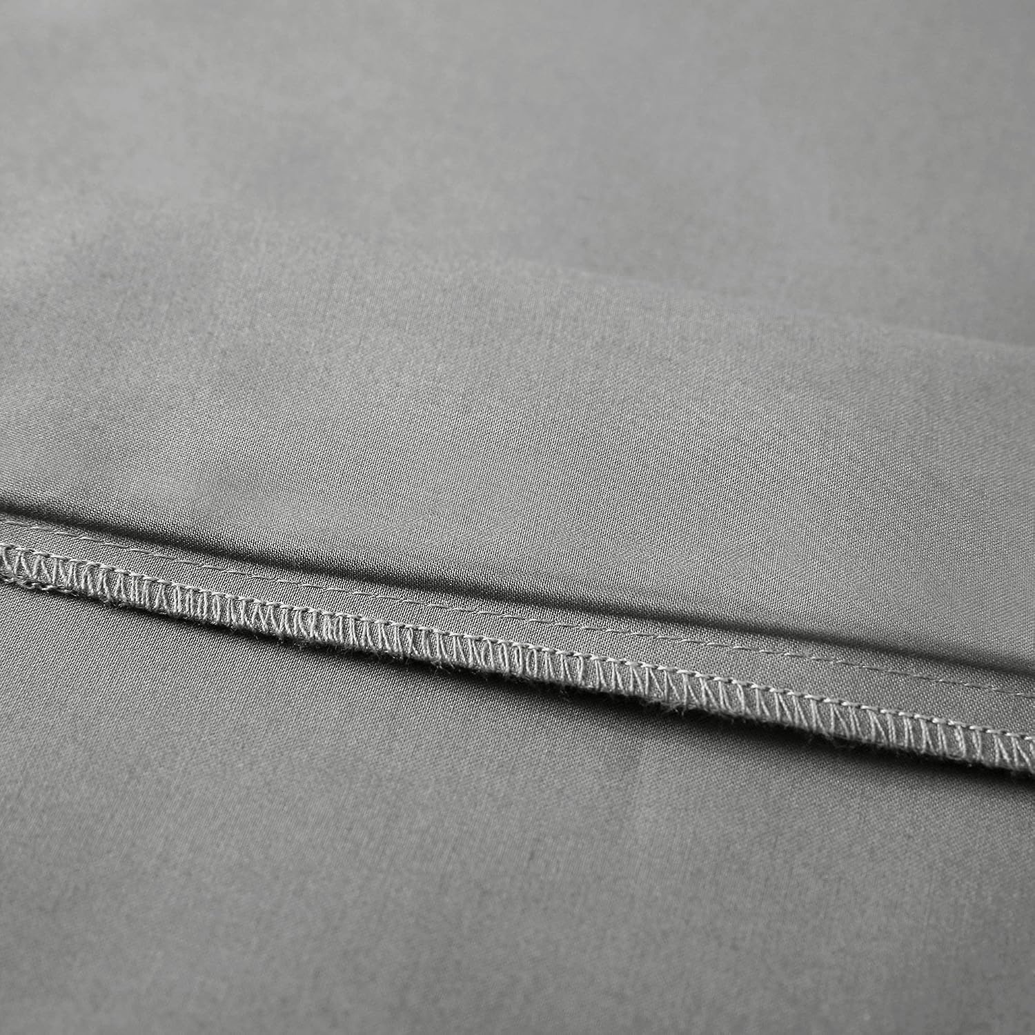 Leeden Body Pillow Cover, 100% Cotton 800 Thread Count 21 * 54 Breathable Long Pillow Protector Case w/No Zipper, Light Grey Cotton Grey