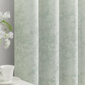 Beauoop Green Floral Jacquard Blackout Curtains 63 Inches Long 2 Panels for Bedroom Living Room Sage Flower Chenille Room Darkening…