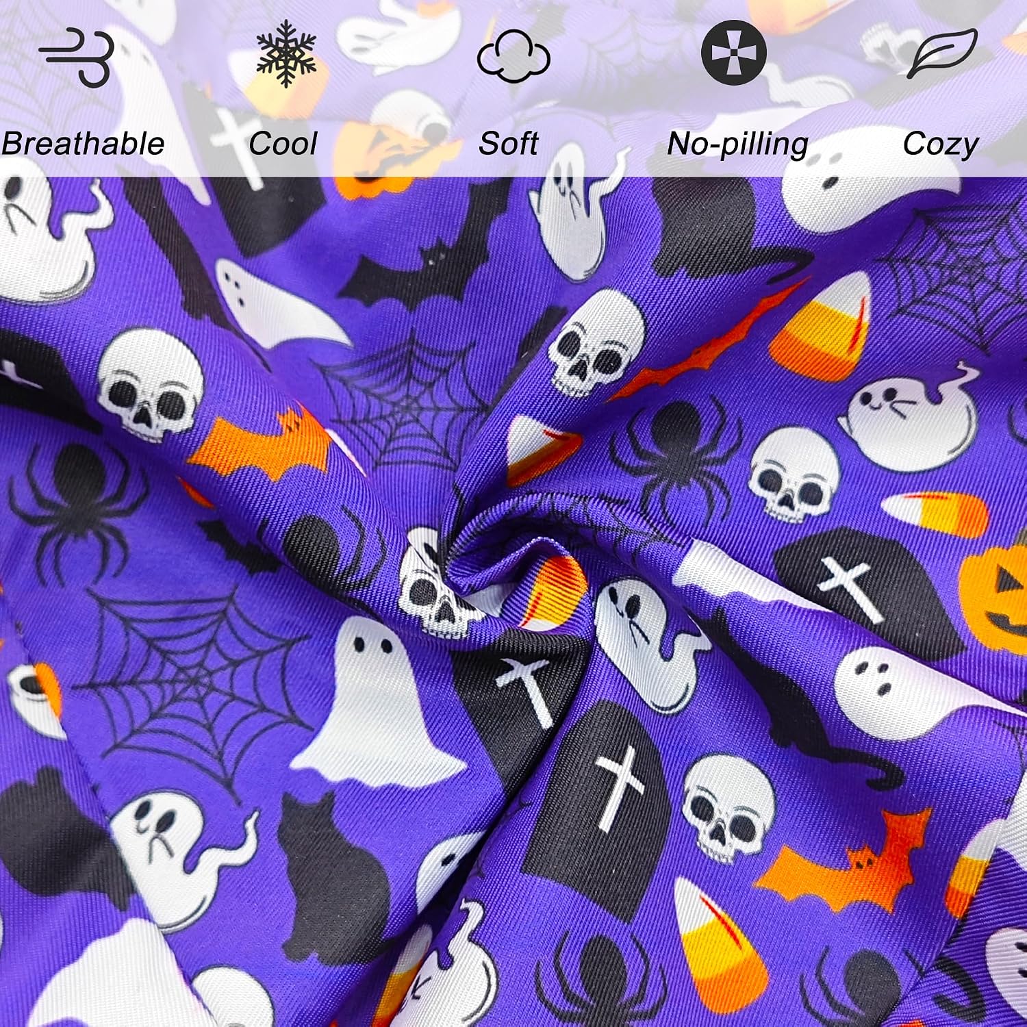 Knee Pillowcase for Contour Legacy Knee Pillow, Invisible Zippered & Anti-Pilling, Soft Halloween Christmas Gothic Decor, Unique Gift for…