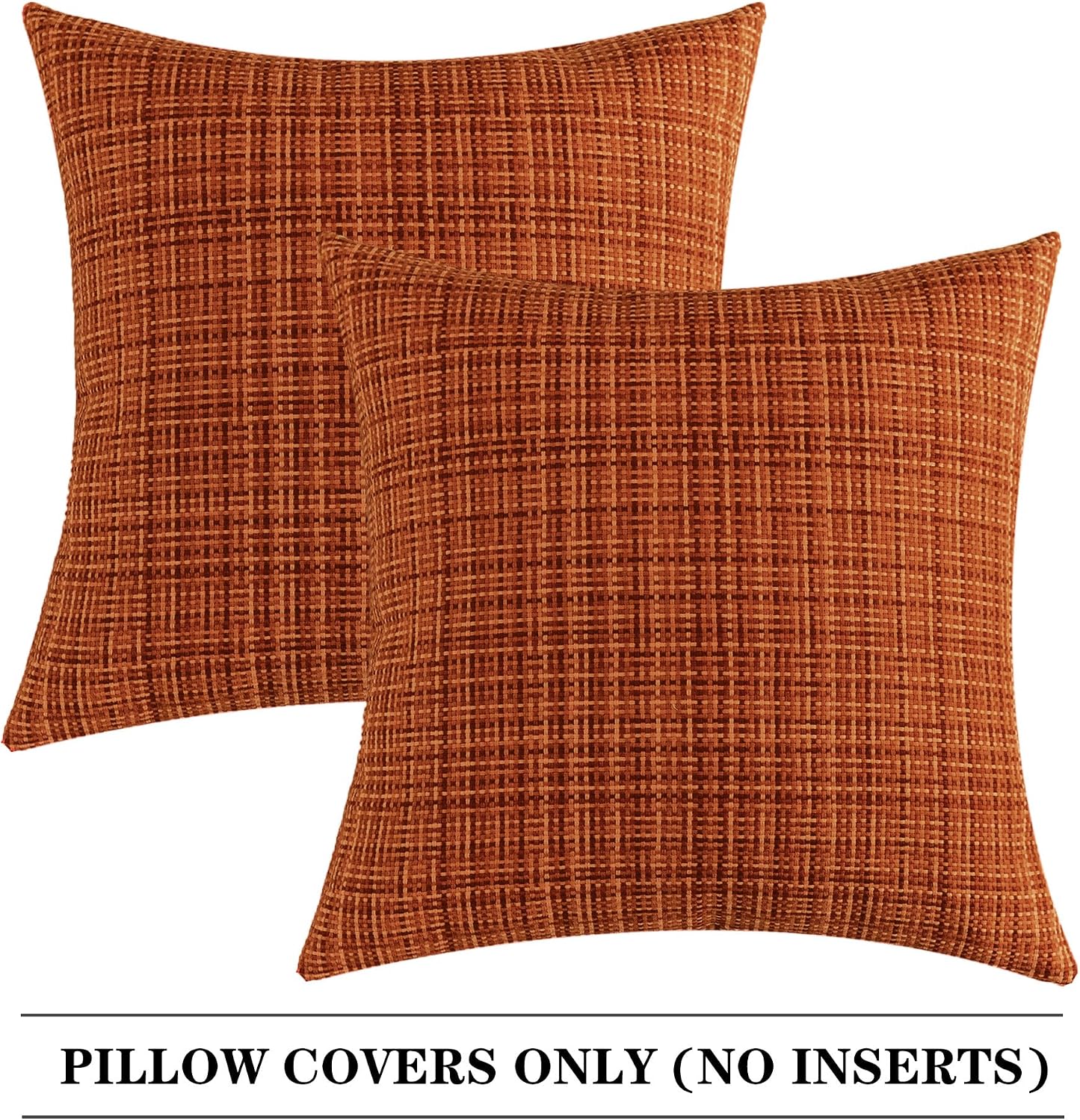 Kevin Textile Fall Pack of 2 Decorative Outdoor Waterproof Pillow Covers Garden Cushion Sham Throw Pillowcase Shell for Patio Tent Couch…