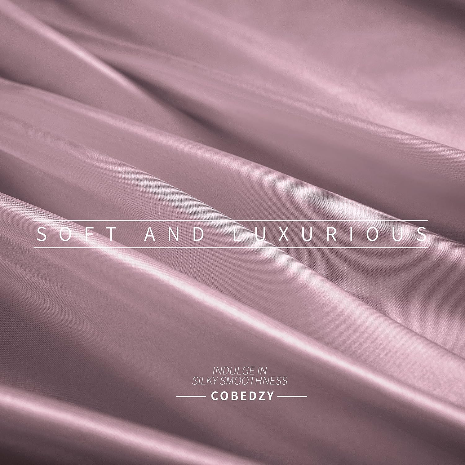 Cobedzy Satin Sheets Queen Size, 4 Pcs Silky Soft Satin Bed Sheets Queen Set with Deep Pockets, Extra Smooth & Luxurious Microfiber Sheet f…