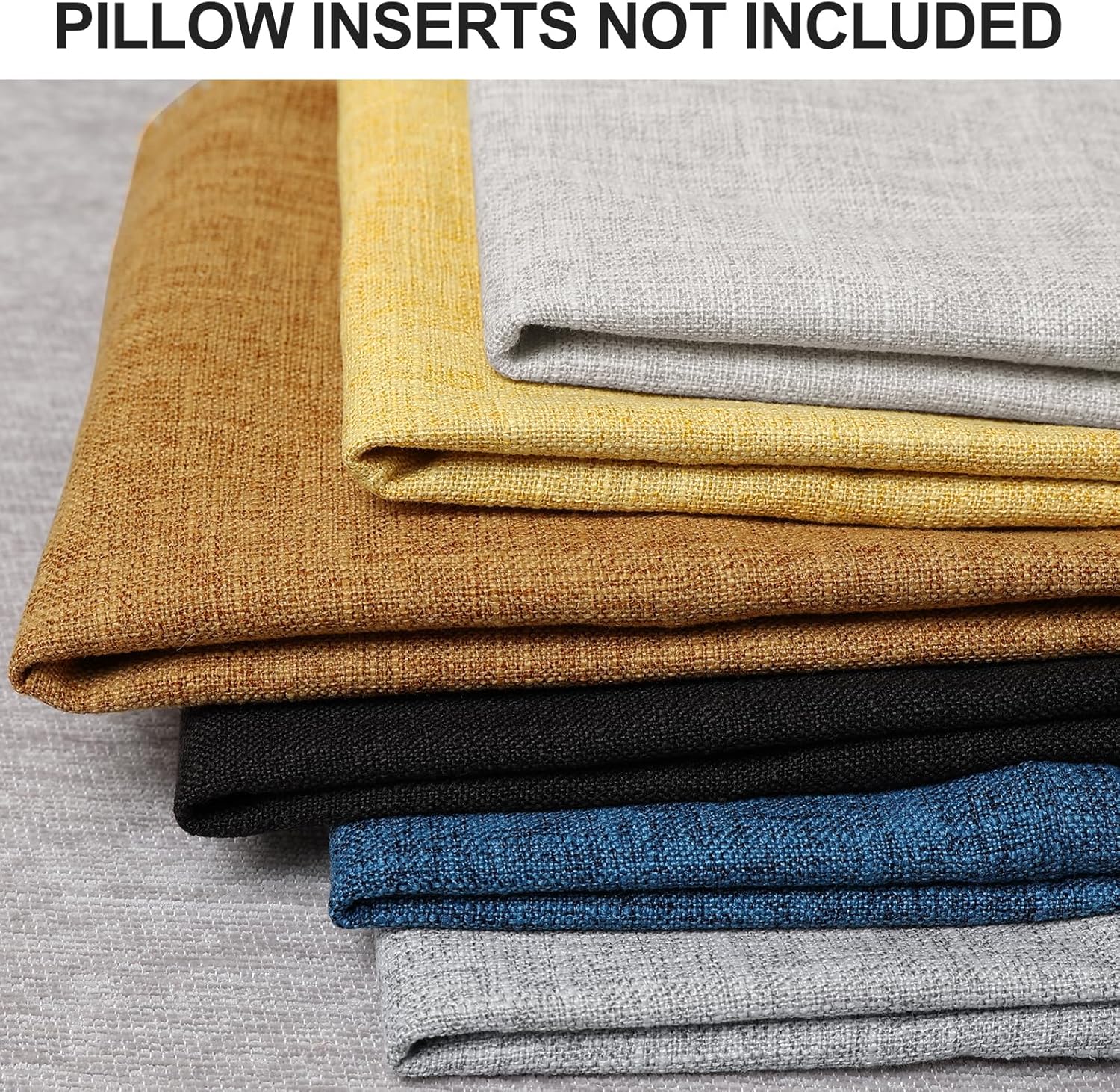 decorUhome Summer Decorative Throw Pillow Covers 12x20 Set of 2 Lumbar Faux Linen Outdoor Neutral Farmhouse Pillow Covers with Stitched…