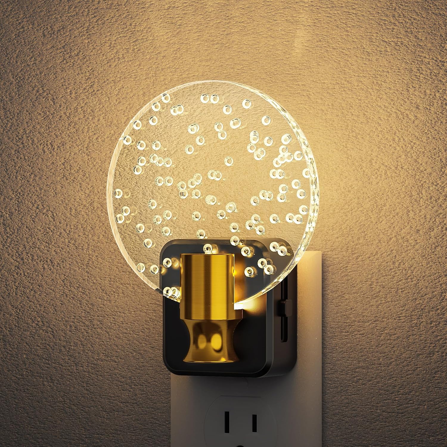 DORESshop LED Night Light, Decorative Bubble Night Light Plug Into Wall with Dusk-to-Dawn Sensor, Dimmable Nightlights for Bathroom…