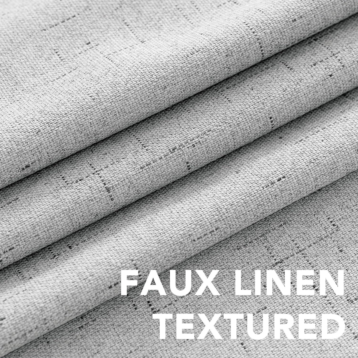 H.VERSAILTEX 100% Blackout Curtains for Bedroom Thermal Insulated Linen Textured Curtains Heat and Full Light Blocking Drapes Living Room…