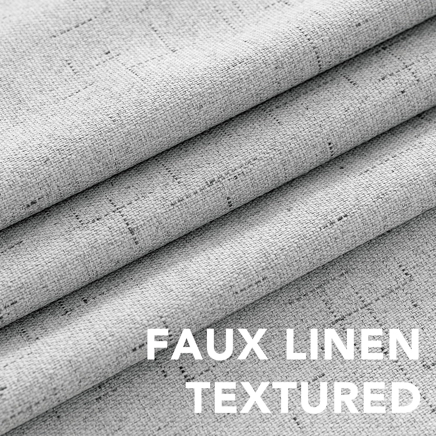 H.VERSAILTEX 100% Blackout Curtains for Bedroom Thermal Insulated Linen Textured Curtains Heat and Full Light Blocking Drapes Living Room…