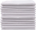 KAF Home Brushed Microfiber Pillow Cases Bulk Pack, Control Allergies and Ensure Sound Sleep, Set of 12 (White, Queen)