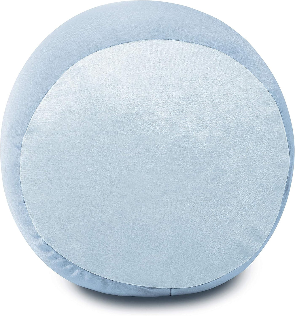 Deluxe Comfort Microbead Body Pillow (47" x 7") - Mooshi Squishy Soft - Prenatal Pregnancy Pillow, Light Blue