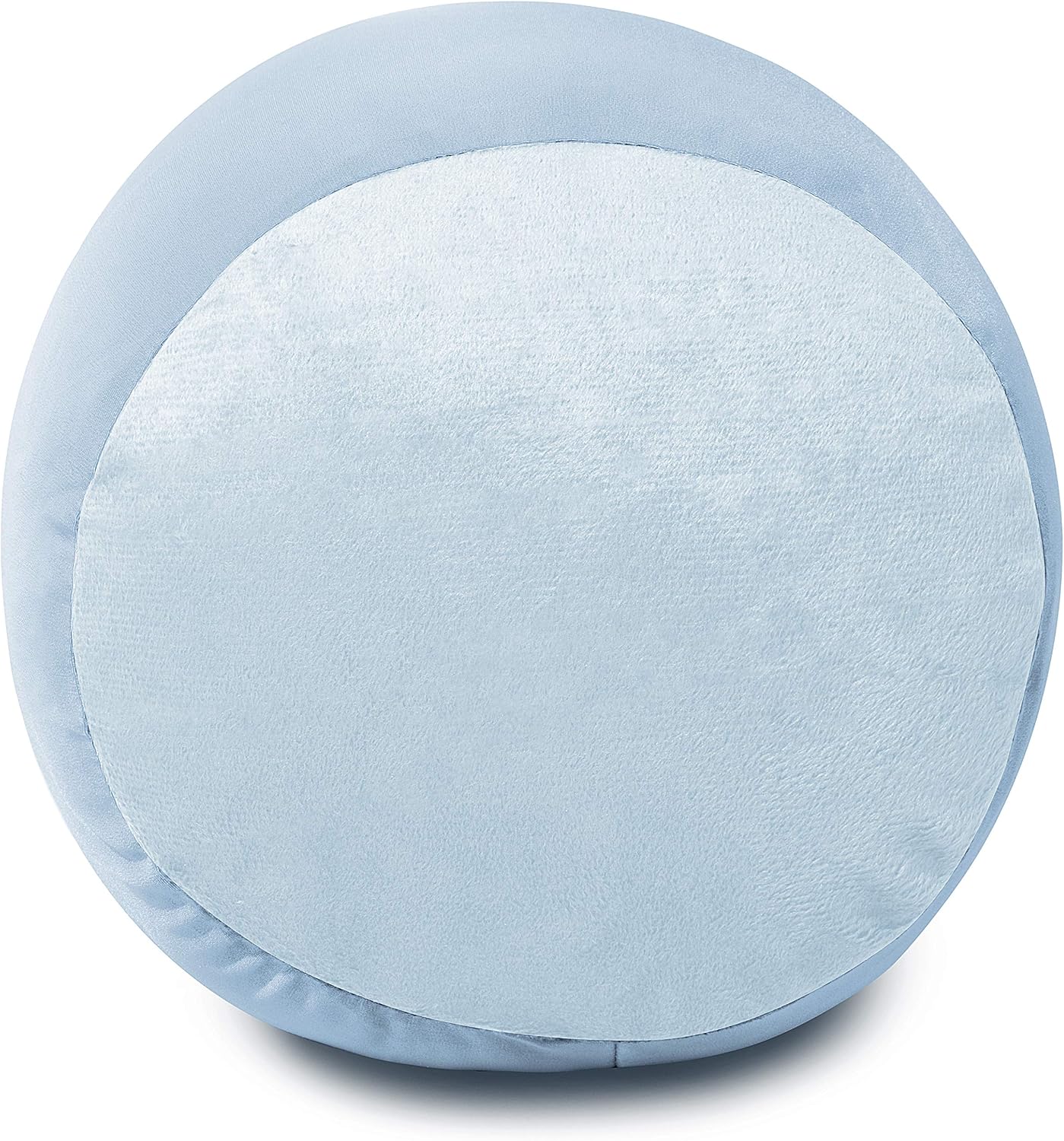 Deluxe Comfort Microbead Body Pillow (47" x 7") - Mooshi Squishy Soft - Prenatal Pregnancy Pillow, Light Blue